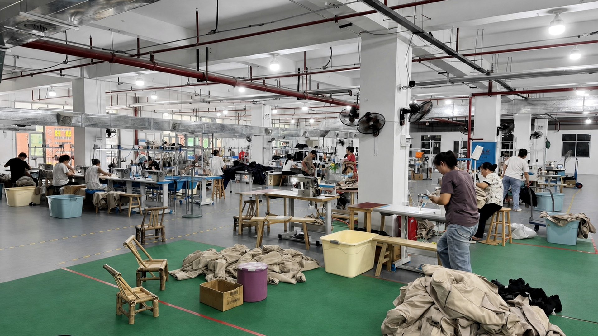 MrSure Leiyang suit production floor