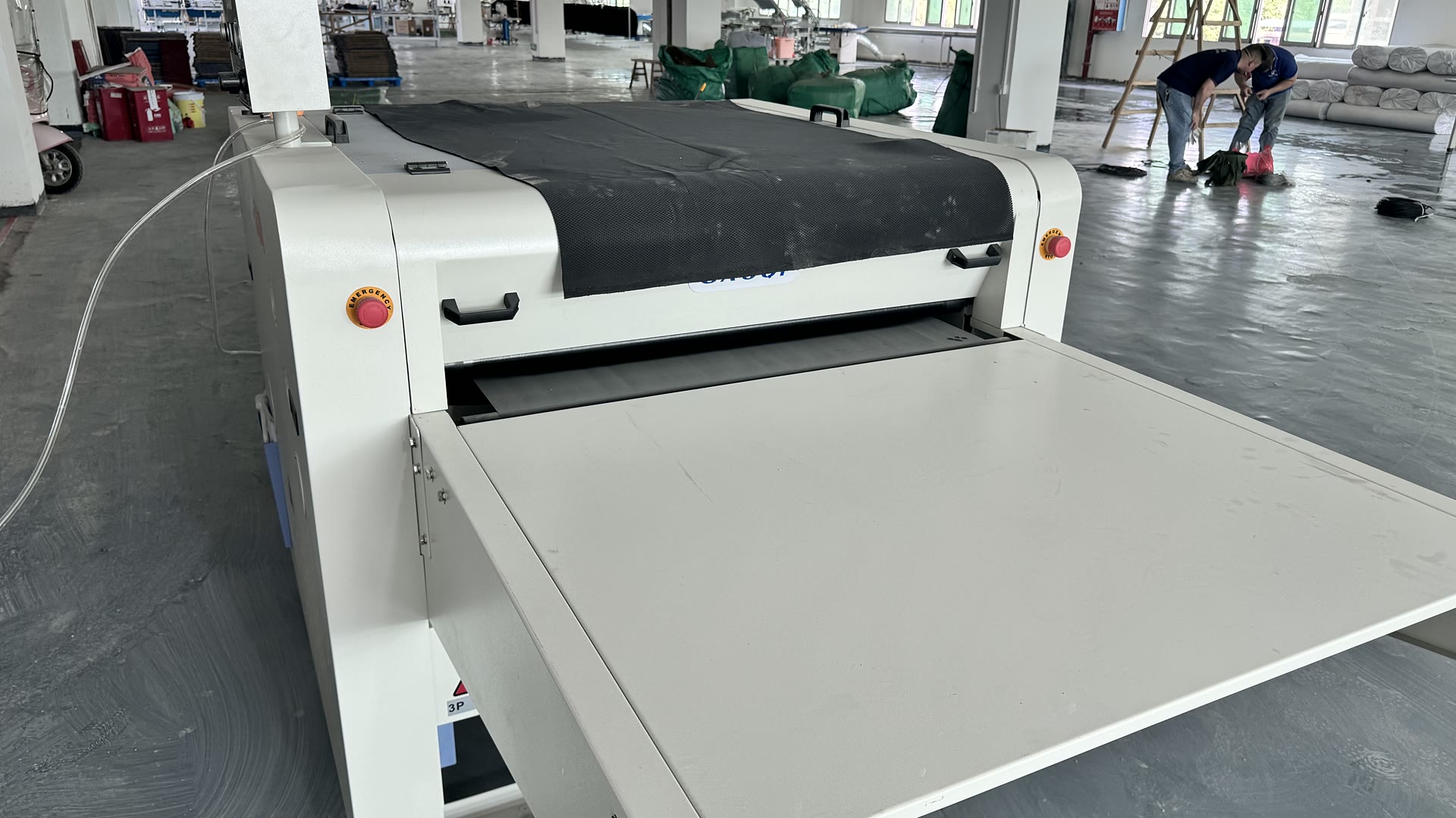 Cutting equipment used in suit production preparation