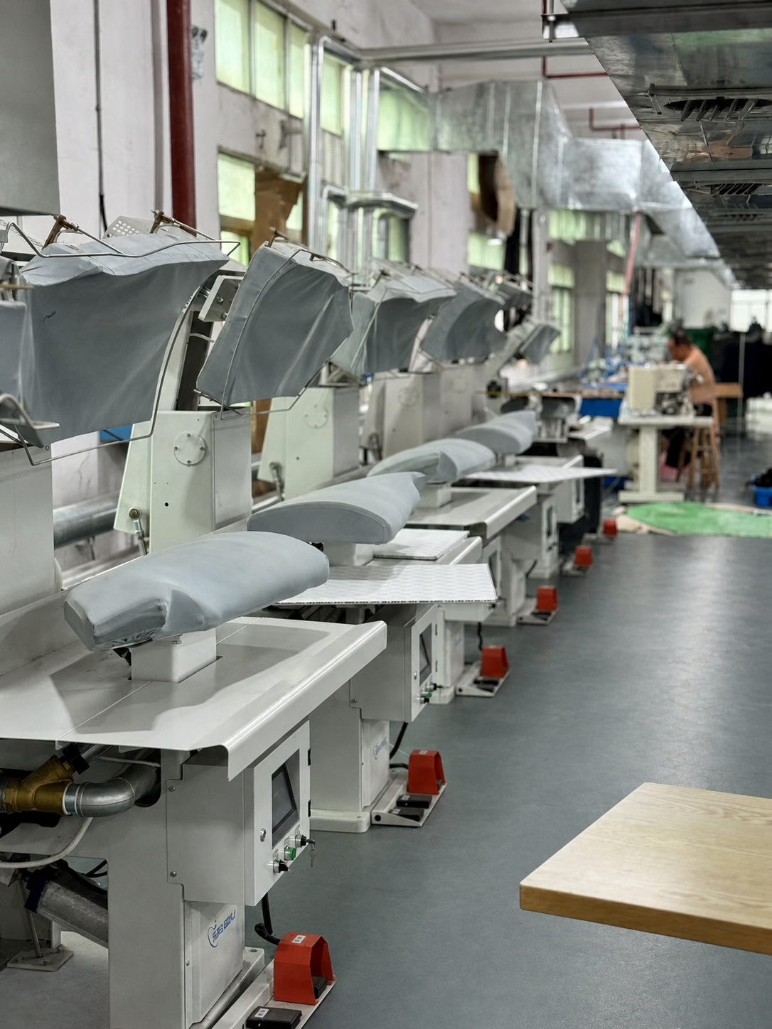 Pressing and finishing equipment used as a reference for first-order control points
