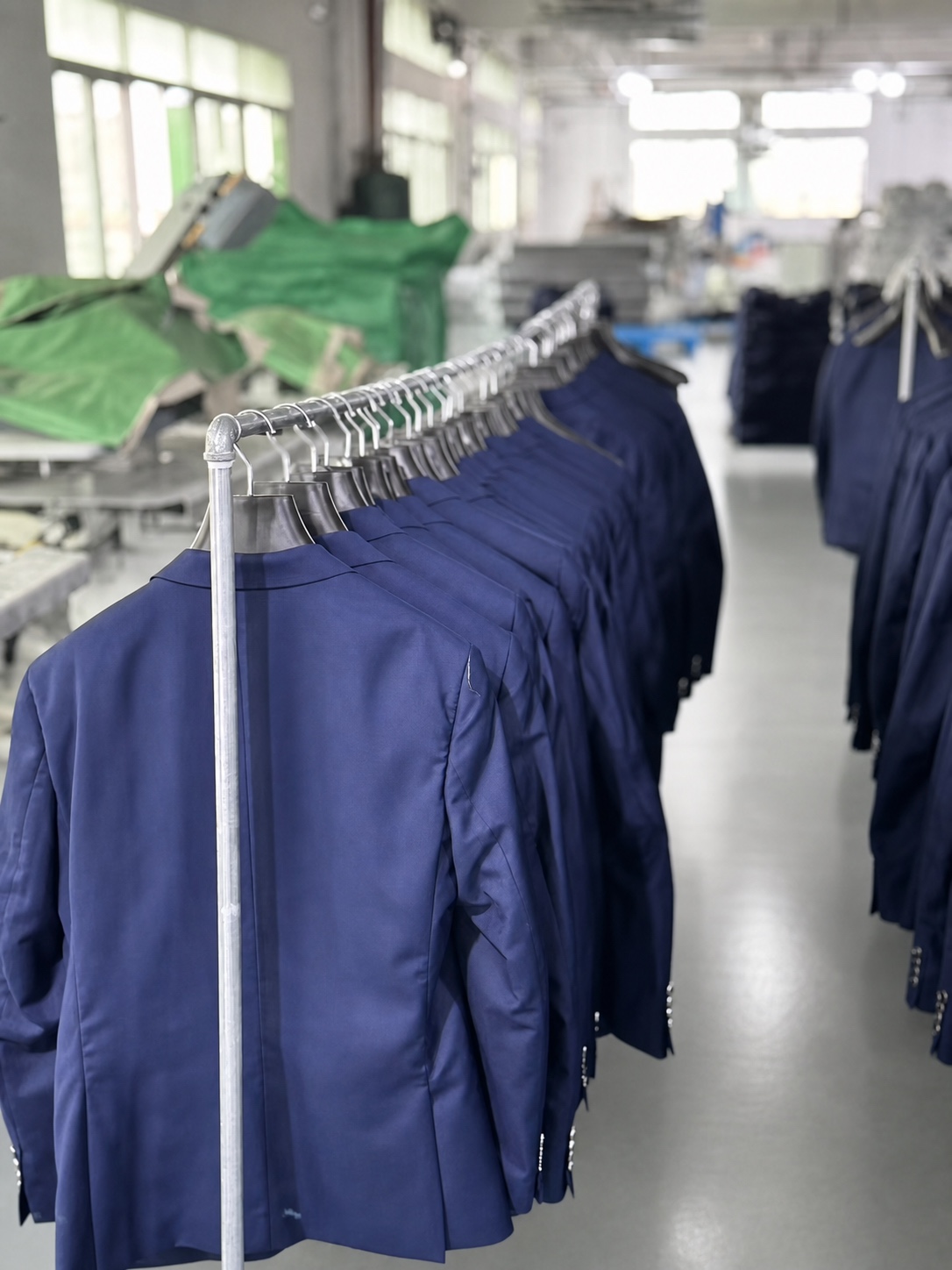 Finished suits prepared for delivery and reorder records