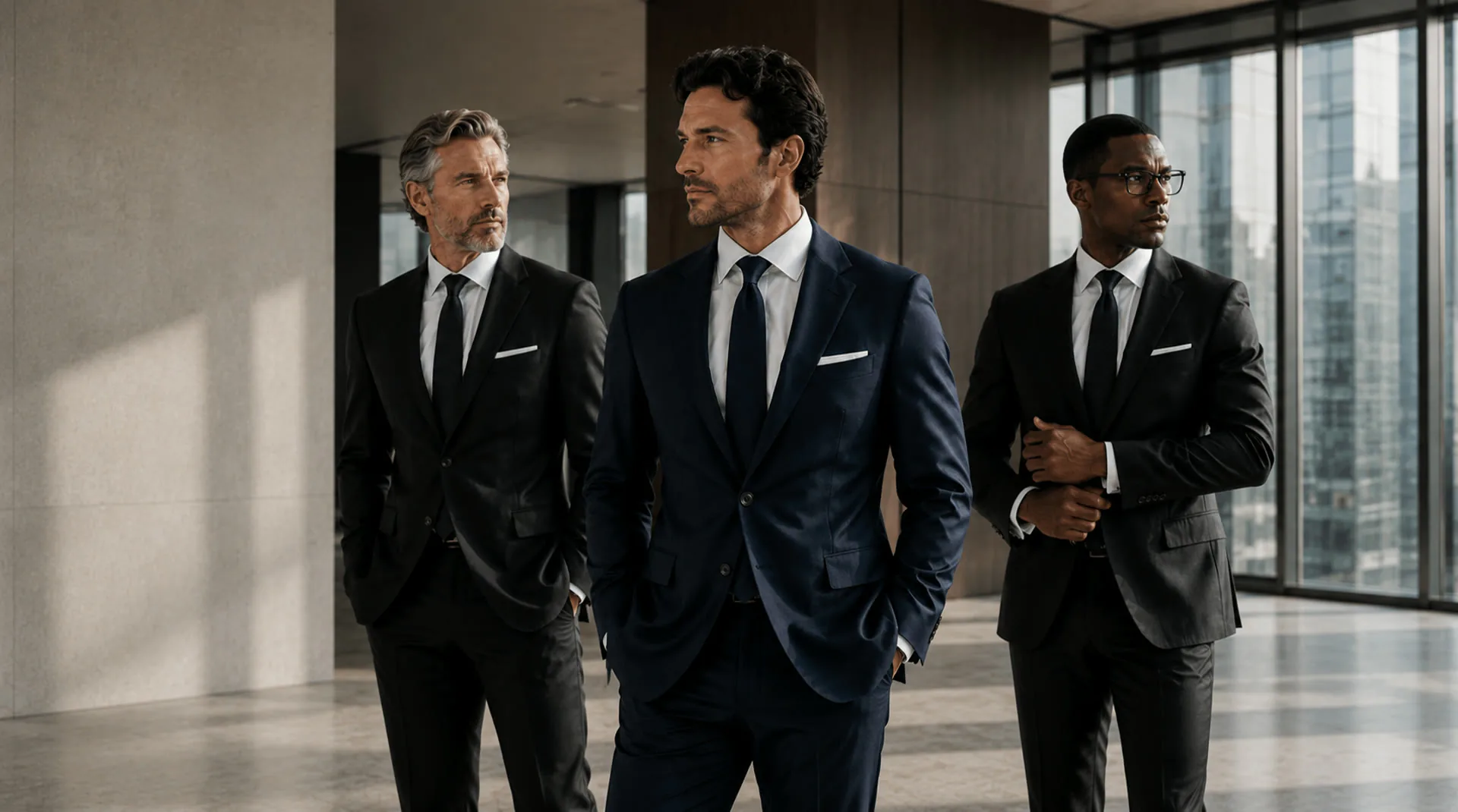 Businesswear collection illustrating suit programs for international buyers